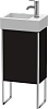 Тумба под раковину Duravit XSquare XS4479L4040 напольная 36 см черный глянцевый