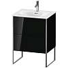 Тумба под раковину Duravit XSquare XS452204040 напольная 61 см черный глянцевый Тумба под раковину Duravit XSquare XS452204040 напольная 61 см черный глянцевый