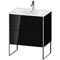 Тумба под раковину Duravit XSquare XS452304040 напольная 71 см черный глянцевый Тумба под раковину Duravit XSquare XS452304040 напольная 71 см черный глянцевый