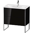 Тумба под раковину Duravit XSquare XS452404040 напольная 81 см черный глянцевый Тумба под раковину Duravit XSquare XS452404040 напольная 81 см черный глянцевый