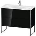 Тумба под раковину Duravit XSquare XS452504040 напольная 101 см черный глянцевый Тумба под раковину Duravit XSquare XS452504040 напольная 101 см черный глянцевый