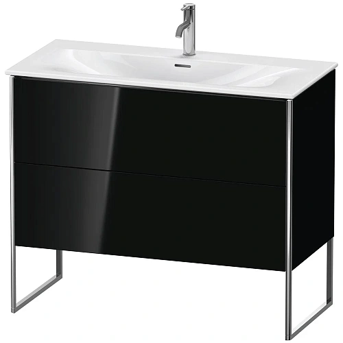 Тумба под раковину Duravit XSquare XS452504040 напольная 101 см черный глянцевый Тумба под раковину Duravit XSquare XS452504040 напольная 101 см черный глянцевый