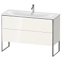 Тумба под раковину Duravit XSquare XS452602222 напольная 121 см белая глянцевый Тумба под раковину Duravit XSquare XS452602222 напольная 121 см белая глянцевый