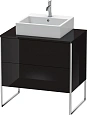 Тумба под раковину Duravit XSquare XS492004040 напольная 80 см черный глянцевый Тумба под раковину Duravit XSquare XS492004040 напольная 80 см черный глянцевый