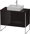 Тумба под раковину Duravit XSquare XS492104040 напольная 100 см черный глянцевый Тумба под раковину Duravit XSquare XS492104040 напольная 100 см черный глянцевый
