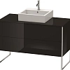 Тумба под раковину Duravit XSquare XS492204040 напольная 120 см черный глянцевый Тумба под раковину Duravit XSquare XS492204040 напольная 120 см черный глянцевый