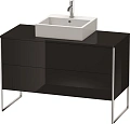 Тумба под раковину Duravit XSquare XS492204040 напольная 120 см черный глянцевый Тумба под раковину Duravit XSquare XS492204040 напольная 120 см черный глянцевый