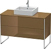 Тумба под раковину Duravit XSquare XS492206161 напольная 120 см Коричнево-оливковый глянцевый