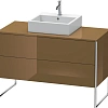 Тумба под раковину Duravit XSquare XS492206161 напольная 120 см Коричнево-оливковый глянцевый Тумба под раковину Duravit XSquare XS492206161 напольная 120 см Коричнево-оливковый глянцевый