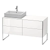 Тумба под раковину Duravit XSquare XS4923L2222 напольная 140 см белый глянцевый Тумба под раковину Duravit XSquare XS4923L2222 напольная 140 см белый глянцевый