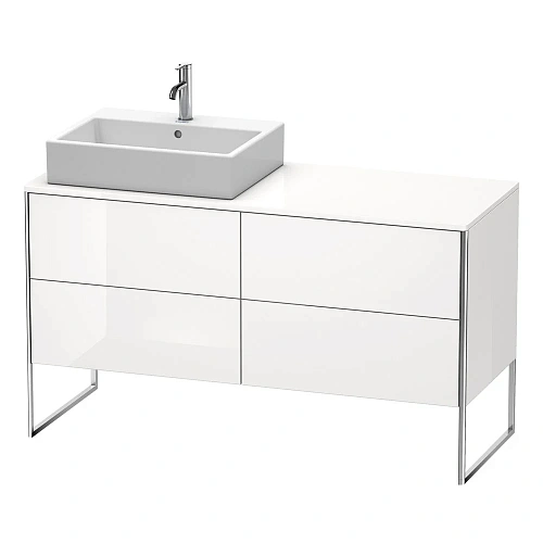 Тумба под раковину Duravit XSquare XS4923L2222 напольная 140 см белый глянцевый Тумба под раковину Duravit XSquare XS4923L2222 напольная 140 см белый глянцевый