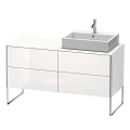Тумба под раковину Duravit XSquare XS4923R2222 напольная 140 см белый глянцевый Тумба под раковину Duravit XSquare XS4923R2222 напольная 140 см белый глянцевый