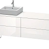 Тумба под раковину Duravit XSquare XS4924L2222 напольная 160 см белый глянцевый Тумба под раковину Duravit XSquare XS4924L2222 напольная 160 см белый глянцевый