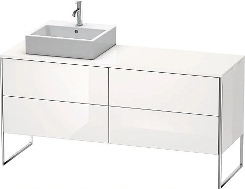 Тумба под раковину Duravit XSquare XS4924L2222 напольная 160 см белый глянцевый Тумба под раковину Duravit XSquare XS4924L2222 напольная 160 см белый глянцевый