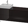 Тумба под раковину Duravit XSquare XS4924L4040 напольная 160 см черный глянцевый Тумба под раковину Duravit XSquare XS4924L4040 напольная 160 см черный глянцевый