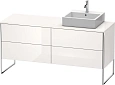 Тумба под раковину Duravit XSquare XS4924R2222 напольная 160 см белый глянцевый Тумба под раковину Duravit XSquare XS4924R2222 напольная 160 см белый глянцевый