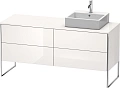 Тумба под раковину Duravit XSquare XS4924R2222 напольная 160 см белый глянцевый Тумба под раковину Duravit XSquare XS4924R2222 напольная 160 см белый глянцевый