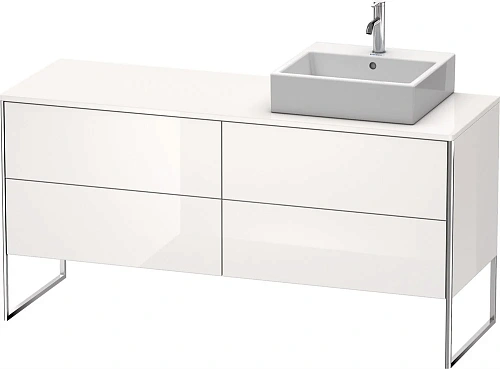 Тумба под раковину Duravit XSquare XS4924R2222 напольная 160 см белый глянцевый Тумба под раковину Duravit XSquare XS4924R2222 напольная 160 см белый глянцевый