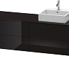 Тумба под раковину Duravit XSquare XS4924R4040 напольная 160 см черный глянцевый Тумба под раковину Duravit XSquare XS4924R4040 напольная 160 см черный глянцевый
