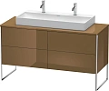 Тумба под раковину Duravit XSquare XS4925M6161 напольная 140 см Коричнево-оливковый глянцевый Тумба под раковину Duravit XSquare XS4925M6161 напольная 140 см Коричнево-оливковый глянцевый