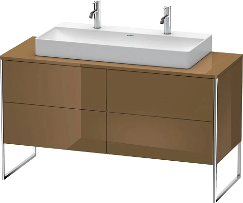 Тумба под раковину Duravit XSquare XS4925M6161 напольная 140 см Коричнево-оливковый глянцевый Тумба под раковину Duravit XSquare XS4925M6161 напольная 140 см Коричнево-оливковый глянцевый