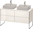 Тумба под раковину Duravit XSquare XS4926B2222 напольная 140 см белый глянцевый Тумба под раковину Duravit XSquare XS4926B2222 напольная 140 см белый глянцевый