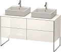 Тумба под раковину Duravit XSquare XS4926B2222 напольная 140 см белый глянцевый Тумба под раковину Duravit XSquare XS4926B2222 напольная 140 см белый глянцевый