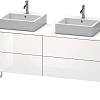 Тумба под раковину Duravit XSquare XS4927B2222 напольная 160 см белый глянцевый Тумба под раковину Duravit XSquare XS4927B2222 напольная 160 см белый глянцевый