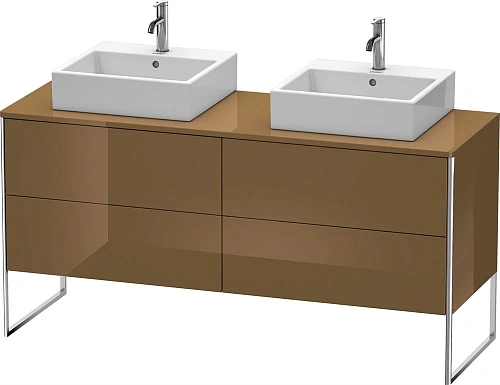 Тумба под раковину Duravit XSquare XS4927B6161 напольная 160 см Коричнево-оливковый глянцевый Тумба под раковину Duravit XSquare XS4927B6161 напольная 160 см Коричнево-оливковый глянцевый