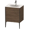Тумба под раковину Duravit XVIU XV43000B221 напольная 61 см орех/черный