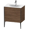 Тумба под раковину Duravit XVIU XV43010B221 напольная 71 см орех/черный