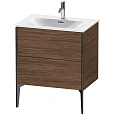 Тумба под раковину Duravit XVIU XV43010B221 напольная 71 см орех/черный Тумба под раковину Duravit XVIU XV43010B221 напольная 71 см орех/черный
