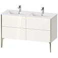 Тумба под раковину Duravit XVIU XV44850B122 напольная 128 см белая глянцевый Тумба под раковину Duravit XVIU XV44850B122 напольная 128 см белая глянцевый