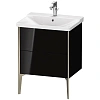 Тумба под раковину Duravit XVIU XV44900B140 напольная 60 см черный глянцевый