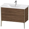 Тумба под раковину Duravit XVIU XV44920B121 напольная 100 см Орех темный