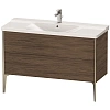 Тумба под раковину Duravit XVIU XV44930B121 напольная 120 см Орех темный