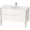 Тумба под раковину Duravit XVIU XV44930B122 напольная 120 см белая глянцевый