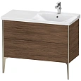 Тумба под раковину Duravit XVIU XV44980B121 напольная 100 см Орех темный Тумба под раковину Duravit XVIU XV44980B121 напольная 100 см Орех темный