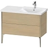 Тумба под раковину Duravit XVIU XV44980B171 напольная 100 см Средиземноморский дуб