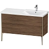 Тумба под раковину Duravit XVIU XV44990B121 напольная 120 см Орех темный