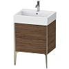 Тумба под раковину Duravit XVIU XV45340B121 напольная 58 см Орех темный