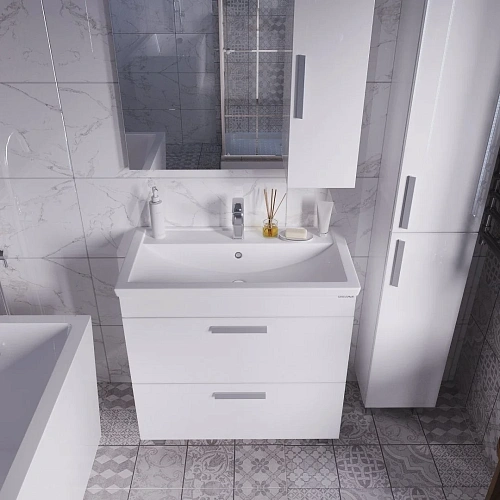 Тумба под раковину GROSSMAN НЕО-80 см белая (ум.Фостер-80) напольная 108019-1K Тумба под раковину GROSSMAN НЕО-80 см белая (ум.Фостер-80) напольная 108019-1K