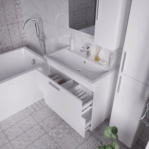 Тумба под раковину GROSSMAN НЕО-80 см белая (ум.Фостер-80) напольная 108019-1K Тумба под раковину GROSSMAN НЕО-80 см белая (ум.Фостер-80) напольная 108019-1K