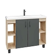Тумба под раковину GROSSMAN ФЛАЙ-100 см дуб сонома/серая (ум.Фостер-100) напольная 101002 Тумба под раковину GROSSMAN ФЛАЙ-100 см дуб сонома/серая (ум.Фостер-100) напольная 101002