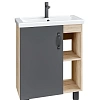 Тумба под раковину GROSSMAN ФЛАЙ-60 см дуб сонома/серая (ум.Фостер-60) напольная 106002 Тумба под раковину GROSSMAN ФЛАЙ-60 см дуб сонома/серая (ум.Фостер-60) напольная 106002