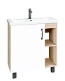 Тумба под раковину GROSSMAN ФЛАЙ-70 см дуб сонома/белая (ум.Фостер-70) напольная 107001 Тумба под раковину GROSSMAN ФЛАЙ-70 см дуб сонома/белая (ум.Фостер-70) напольная 107001