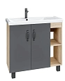 Тумба под раковину GROSSMAN ФЛАЙ-80 см дуб сонома/серая (ум.Фостер 80-Пр) напольная 108002 Тумба под раковину GROSSMAN ФЛАЙ-80 см дуб сонома/серая (ум.Фостер 80-Пр) напольная 108002