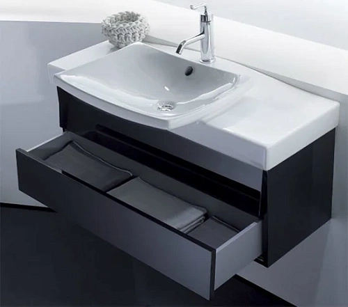 Тумба под раковину Jacob Delafon Escale EB760-274 черный 98 см Тумба под раковину Jacob Delafon Escale EB760-274 черный 98 см