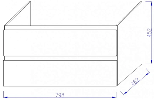 Тумба под раковину Jacob Delafon Madeleine 80 см EB2053-J52 Тумба под раковину Jacob Delafon Madeleine 80 см EB2053-J52