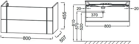 Тумба под раковину Jacob Delafon Nouvelle Vague 80 см EB3030-E73 Тумба под раковину Jacob Delafon Nouvelle Vague 80 см EB3030-E73